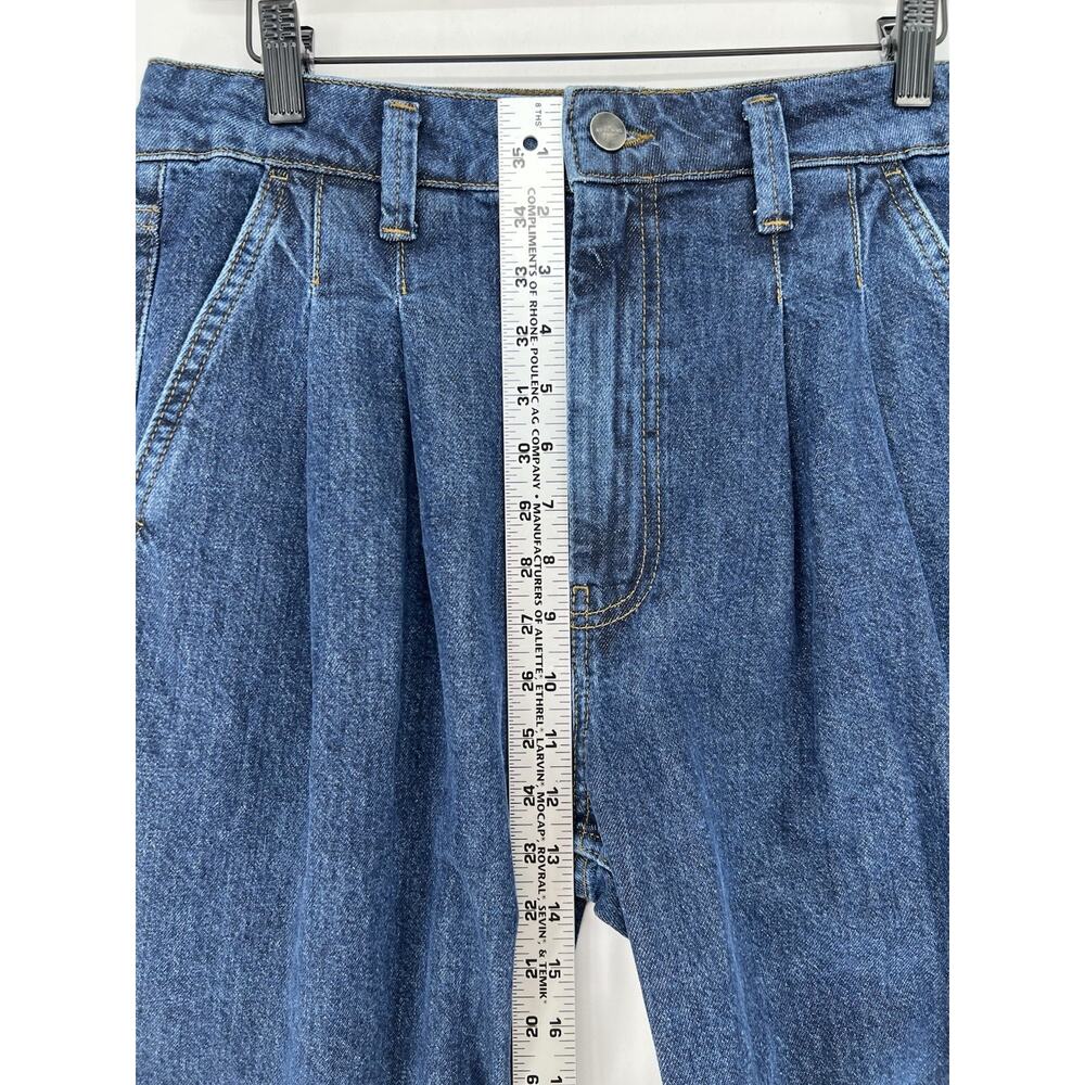 ANINE BING Carrie Wide Leg Jeans Womens 29 High Rise Pleated Cotton Denim - Picture 12 of 14